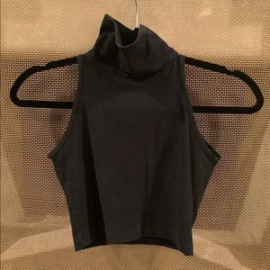 High neck crop top